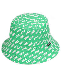 AKA REVERSIBLE BUCKET HAT Green & Pink