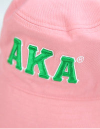 AKA REVERSIBLE BUCKET HAT Green & Pink