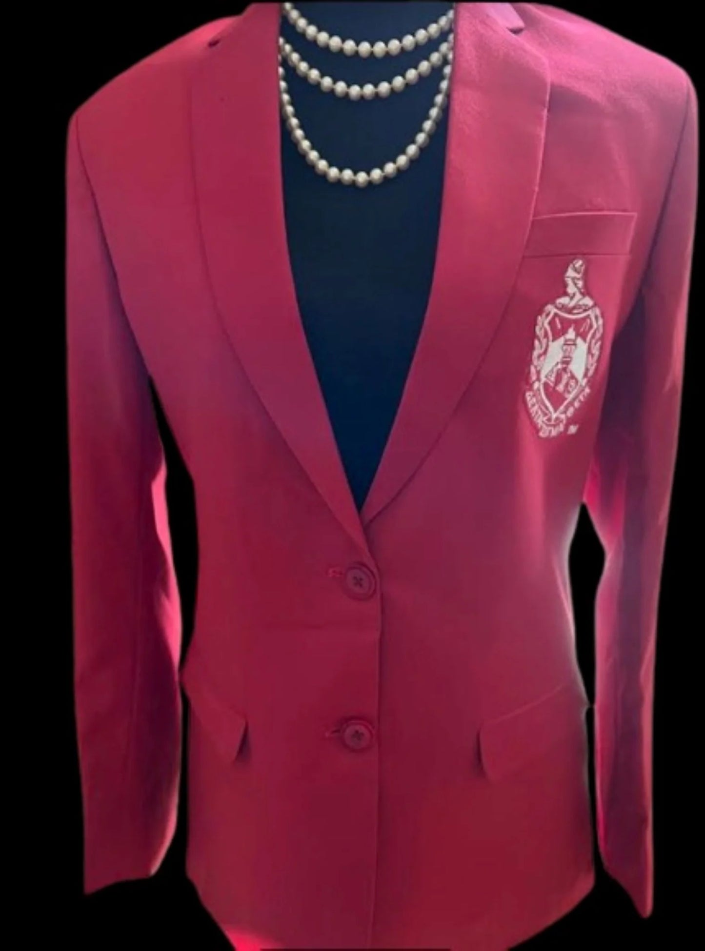 DELTA SIGMA THETA BLAZER EMBRODERED (RED)