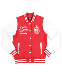 DST FLEECE JACKET WHITE & RED