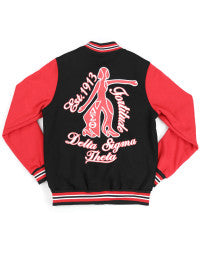 DST FLEECE JACKET BLACK & RED