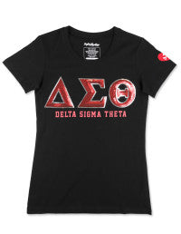 DST SEQUIN PATCH TEE_BLACK