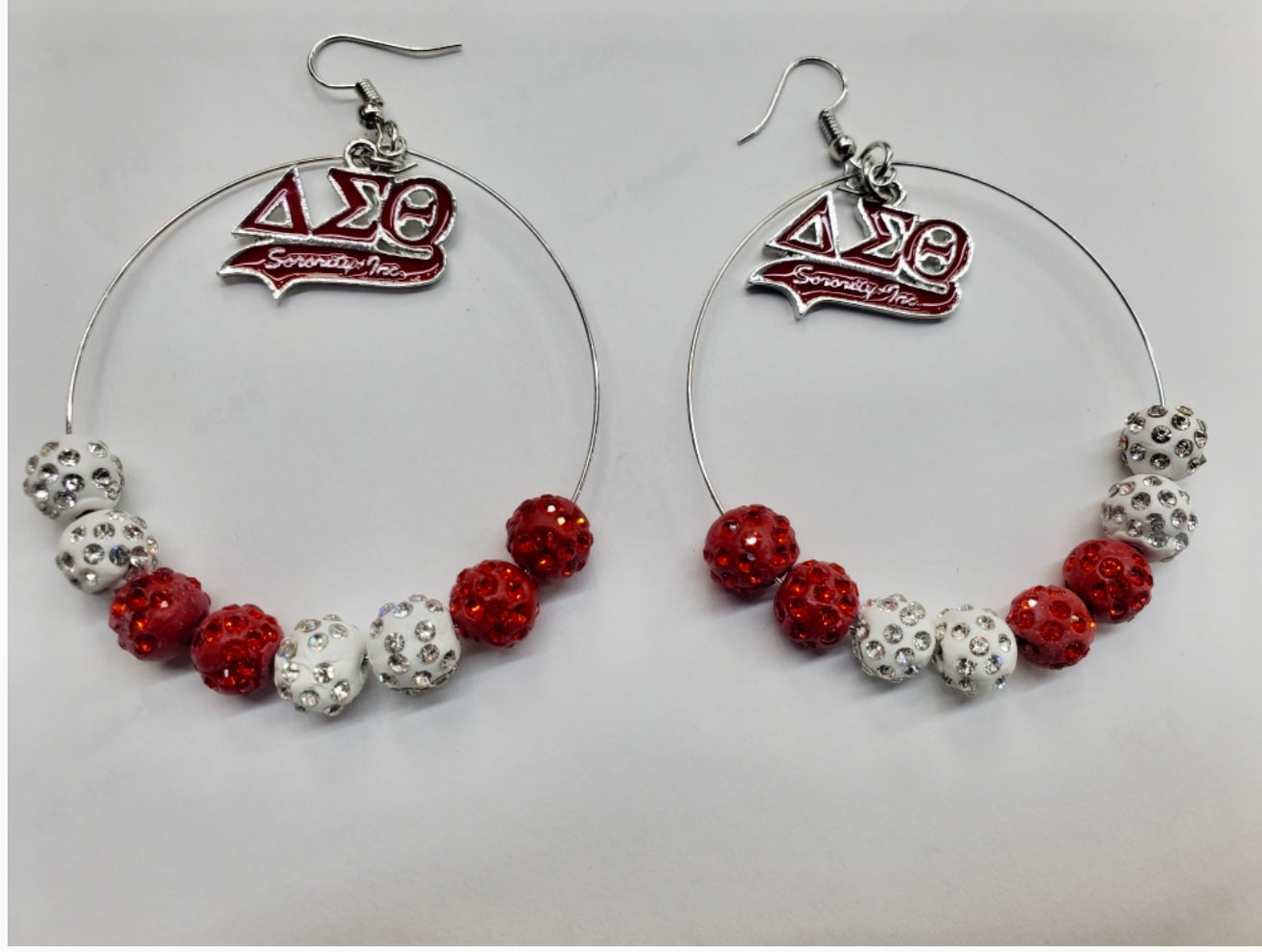 DST HOOP EARRINGS WITH BEADS