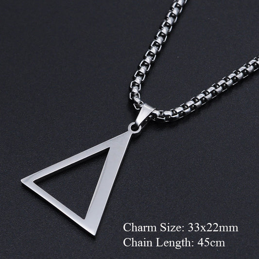 DELTA SIGMA THETA TRIANGLE STERLING SILVER NECKLACE