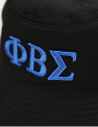 PBS REVERSIBLE BUCKET HAT ROYAL BLU & BLACK