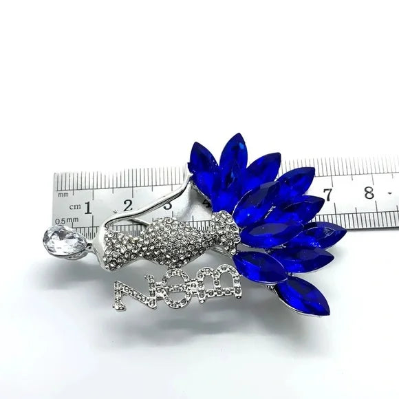 ZETA PHI BETA RHINESTONE LAPEL PIN