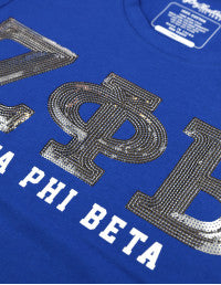 ZPB SEQUIN TEE ROYAL BLUE