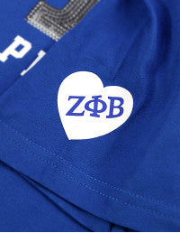 ZPB SEQUIN TEE ROYAL BLUE