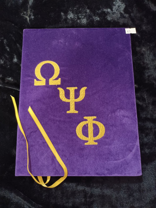 Omega Psi Phi Velvet Padfolio