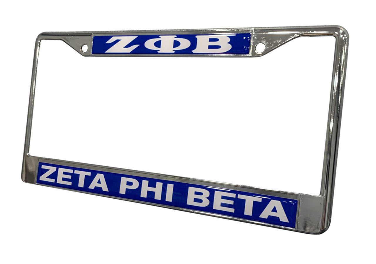 ZETA. PHI BETA LICENSE PLATE