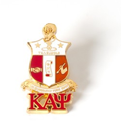 KAPPA ALPHA PSI 3D COLOR SHIELD PIN W/LETTERS