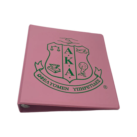 ALPHA KAPPA ALPHA THREE- RING BINDERS