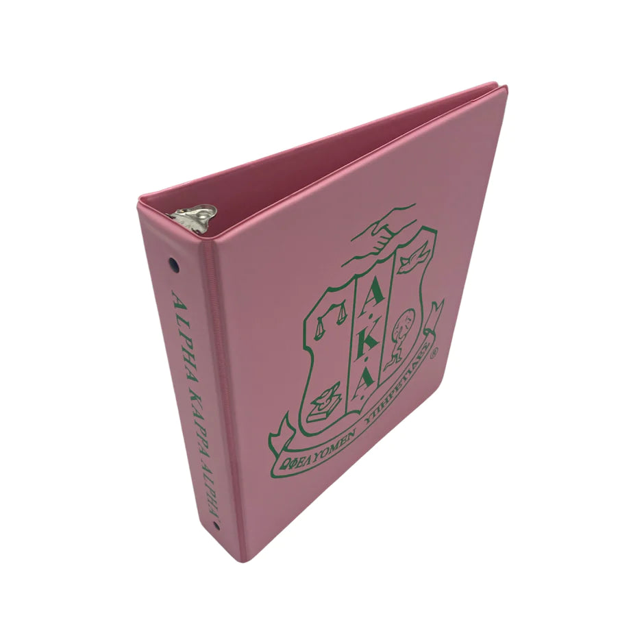 ALPHA KAPPA ALPHA THREE- RING BINDERS