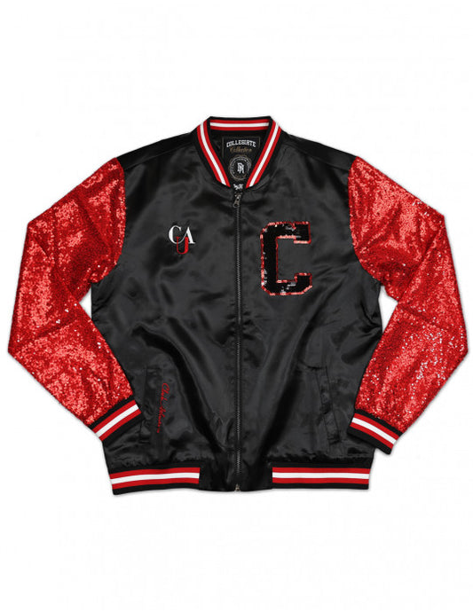 CLARK ATLANTA SEQUINS SATIN JACKET