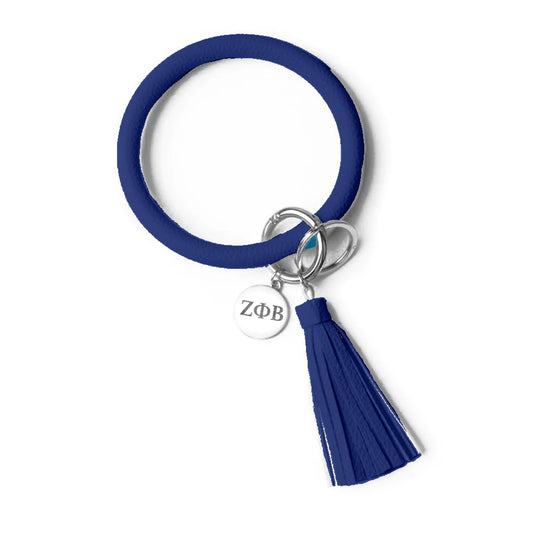 ZETA PHI BETA BANGLE SORORITY KEYCHAIN