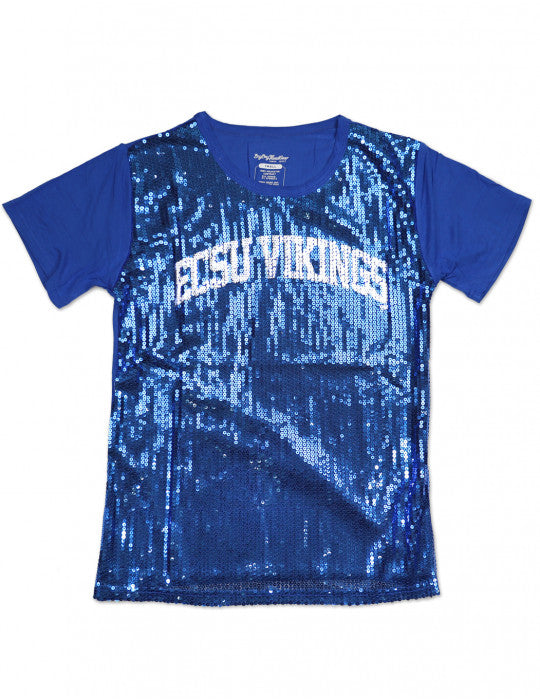 ELIZABETH CITY STATE SEQUIN TEE