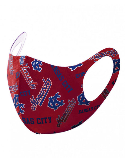 NLBM KC MONARCHS SUMMER BREATHABLE 3-D FACE MASK