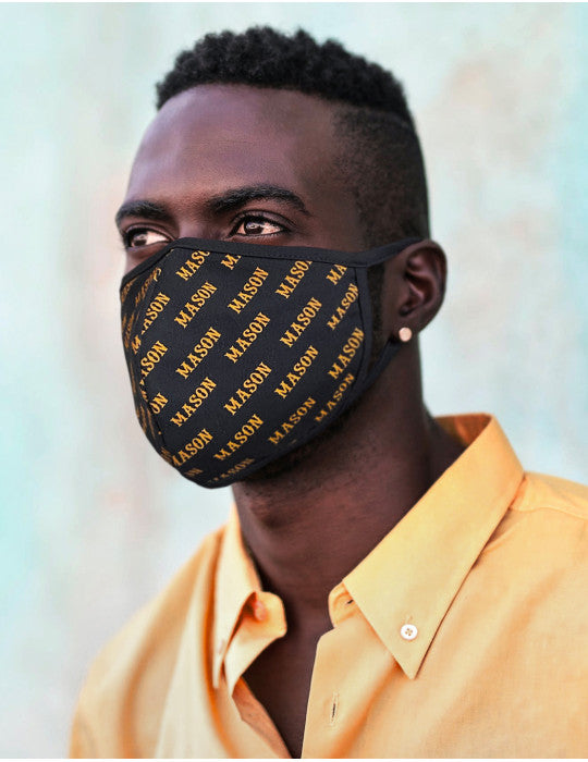 MASON PRINTED FACE MASK W/ FILTER POCKET