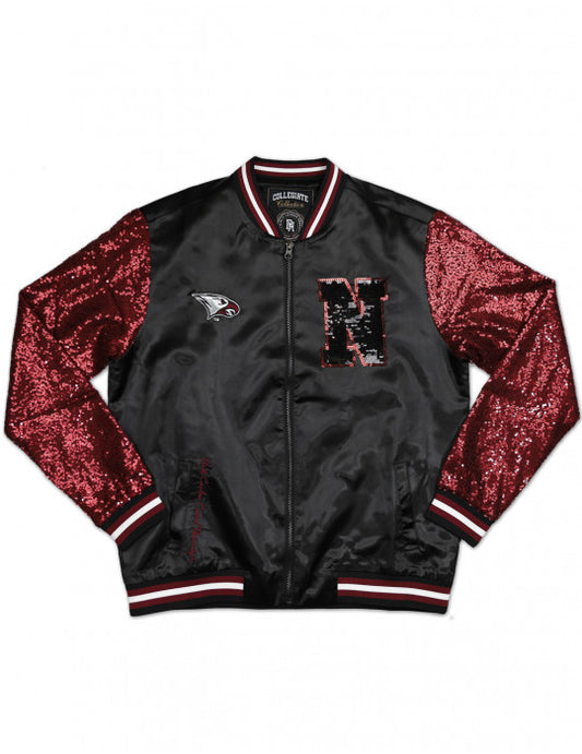 NORTH CAROLINA CENTRAL SEQUINS SATIN JACKET