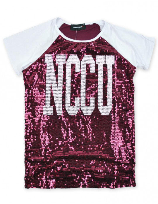 NORTH CAROLINA CENTRAL SEQUIN TEE