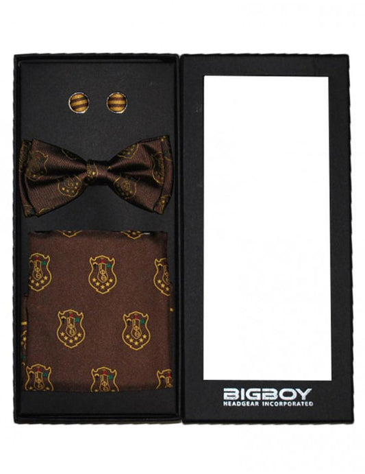 IOT BOWTIE SET_BROWN