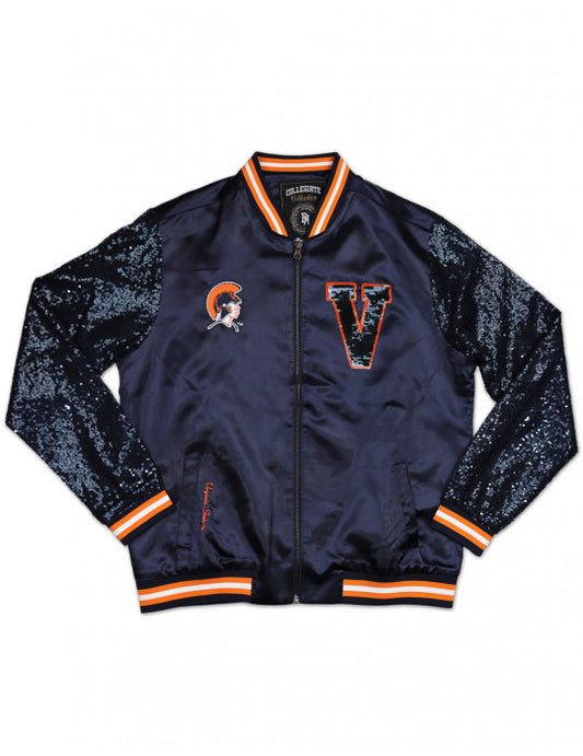 VIRGINIA STATE SEQUINS SATIN JACKET