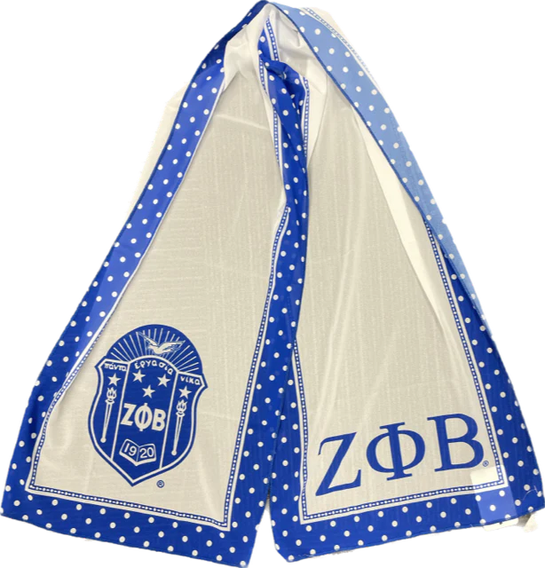 ZETA PHI BETA POLK DOT SCARF