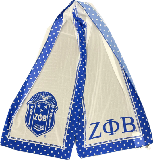 ZETA PHI BETA POLK DOT SCARF