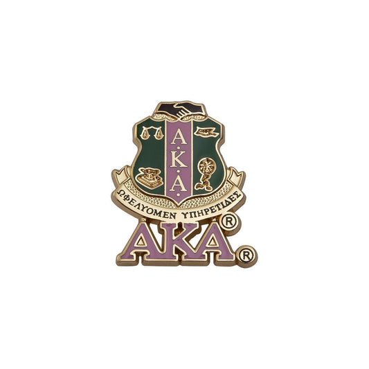 AKA 3D COLOR SHIELD PIN W/LETTER