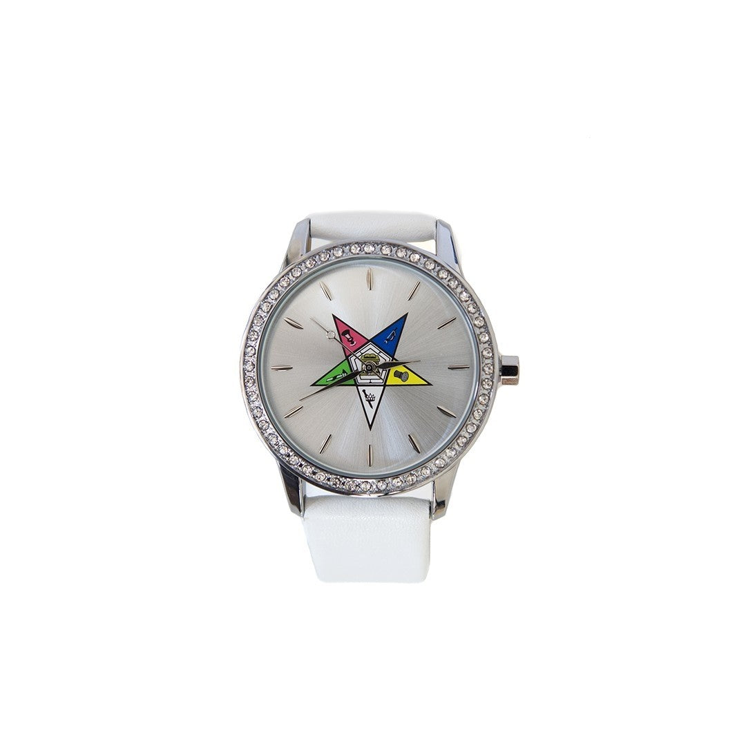 OES LEATHER BAND WATCH W/SHIELD