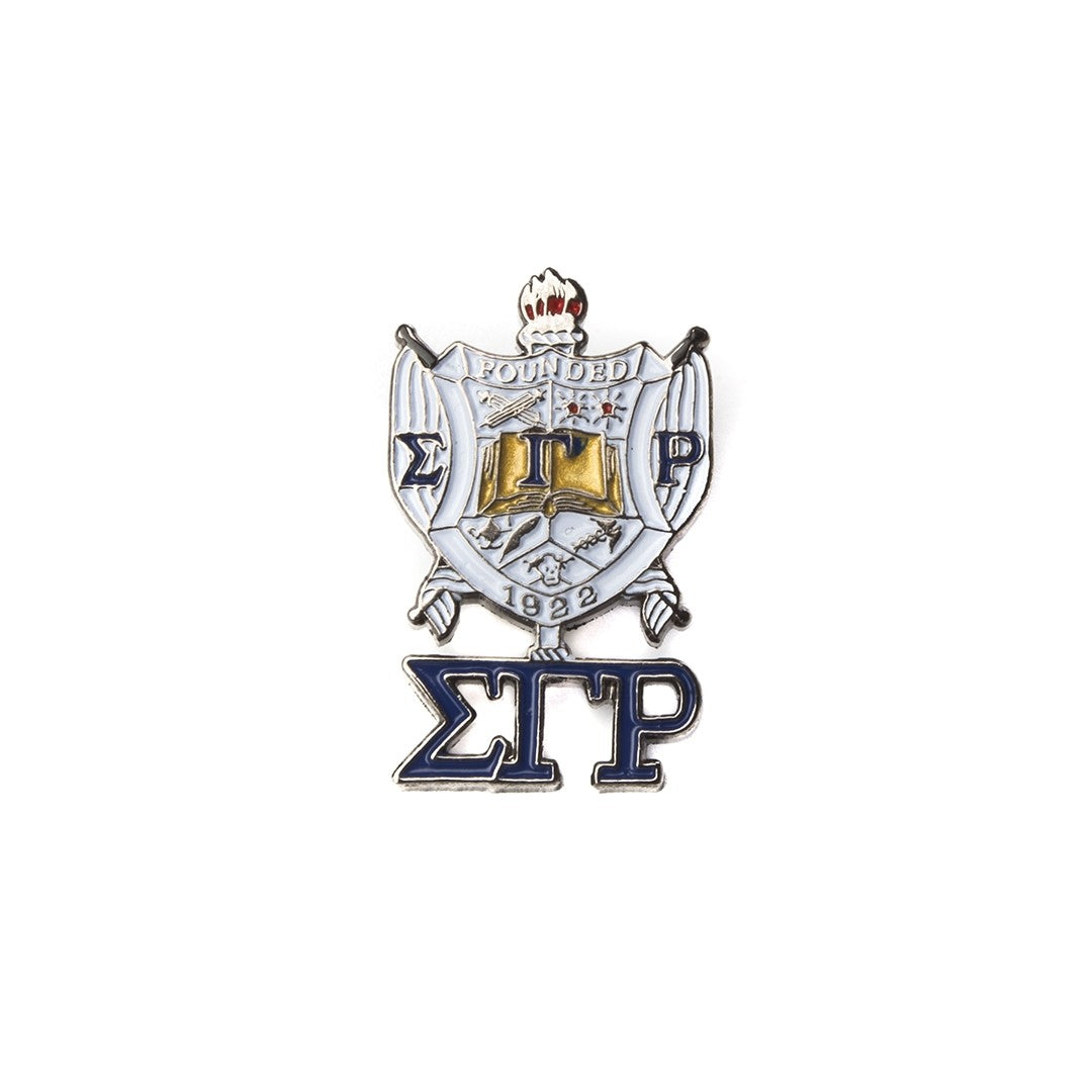 SGRHO 3D COLOR SHIELD PIN W/LETTERS